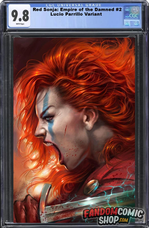 RED SONJA: EMPIRE OF THE DAMNED #2 (LUCIO PARRILLO EXCLUSIVE COVER A)(LIMITED TO 500) ~ CGC Graded 9.8