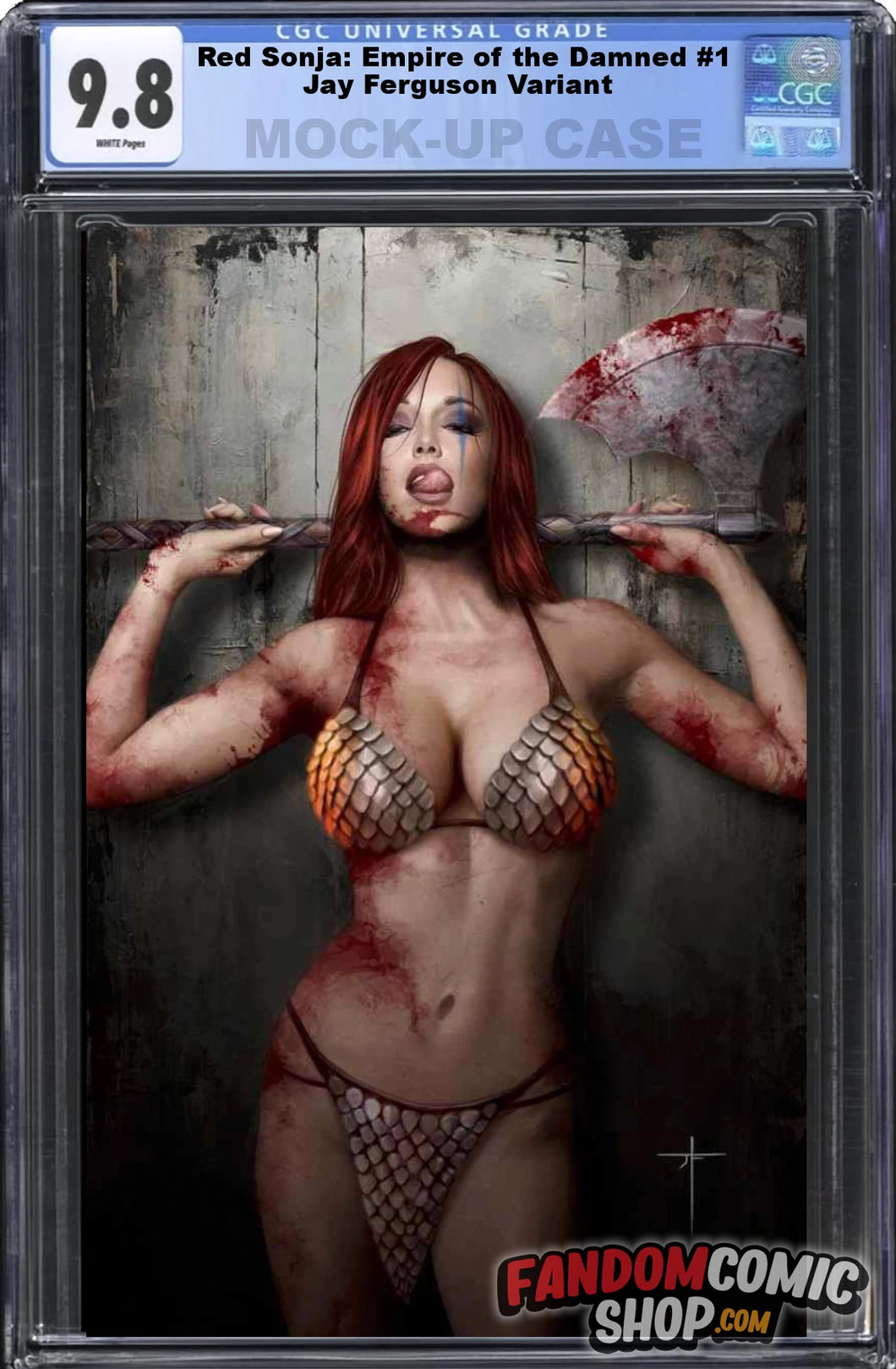 RED SONJA: EMPIRE OF THE DAMNED #1 (JAY FERGUSON EXCLUSIVE VIRGIN VARIANT B) ~ CGC Graded 9.8
