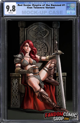 RED SONJA: EMPIRE OF THE DAMNED #1 (IVAN TALAVERA EXCLUSIVE VIRGIN VARIANT A) ~ CGC Graded 9.8