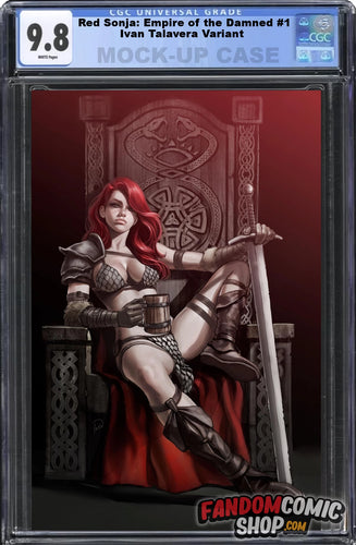 RED SONJA: EMPIRE OF THE DAMNED #1 (IVAN TALAVERA EXCLUSIVE VIRGIN VARIANT B) ~ CGC Graded 9.8