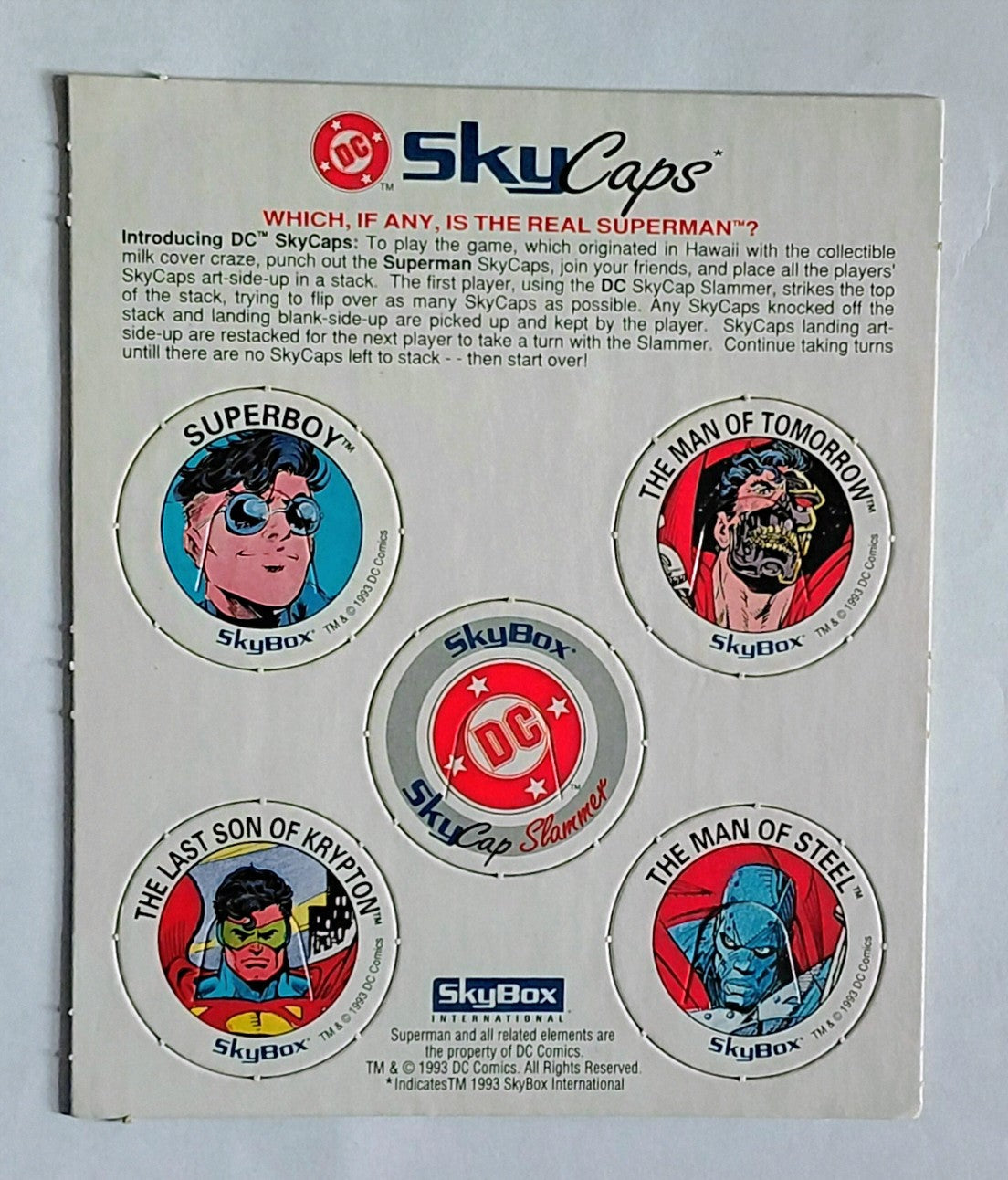 DC Return of Superman SkyCaps