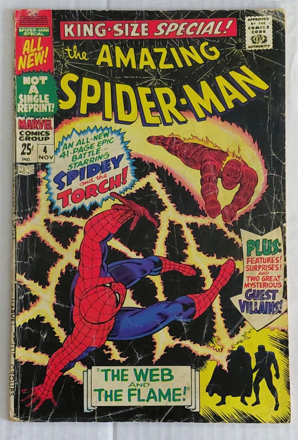Amazing Spider-Man Annual #04, Marvel Comics (1967, Fair)