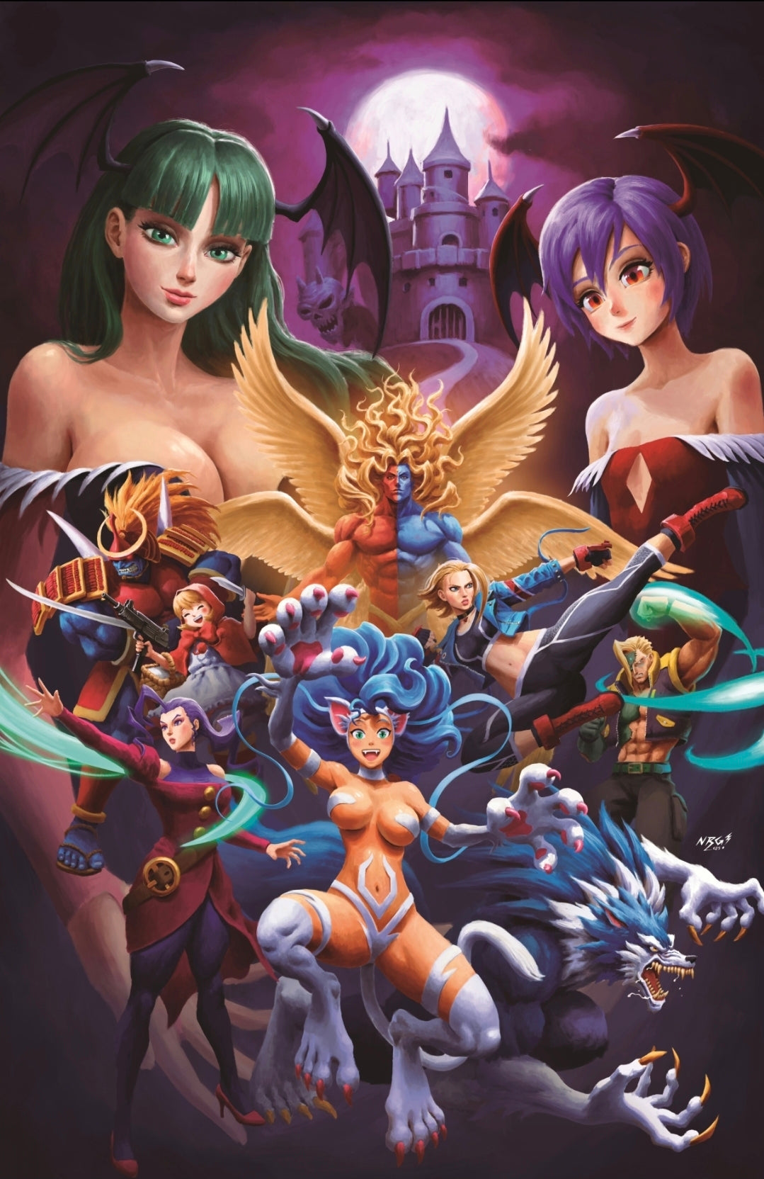 Darkstalkers vs Street Fighter Dark Love #1 - ECC Exclusive NRG Variant