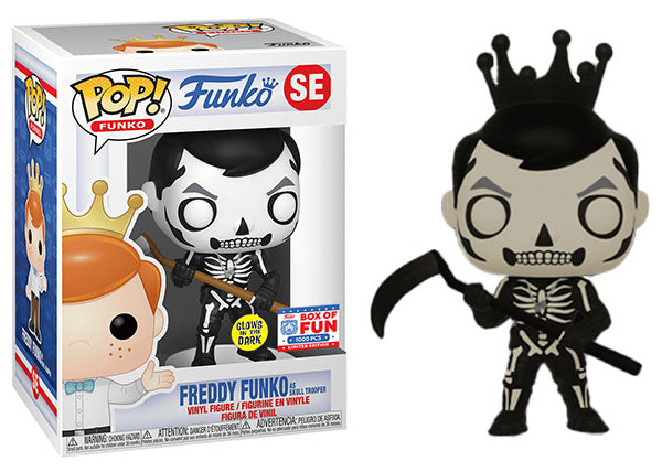 Freddy Funko as Skull Trooper (Glow in the Dark) SE - 2021 Funko Fundays Box of Fun/1000 Made [light damage]