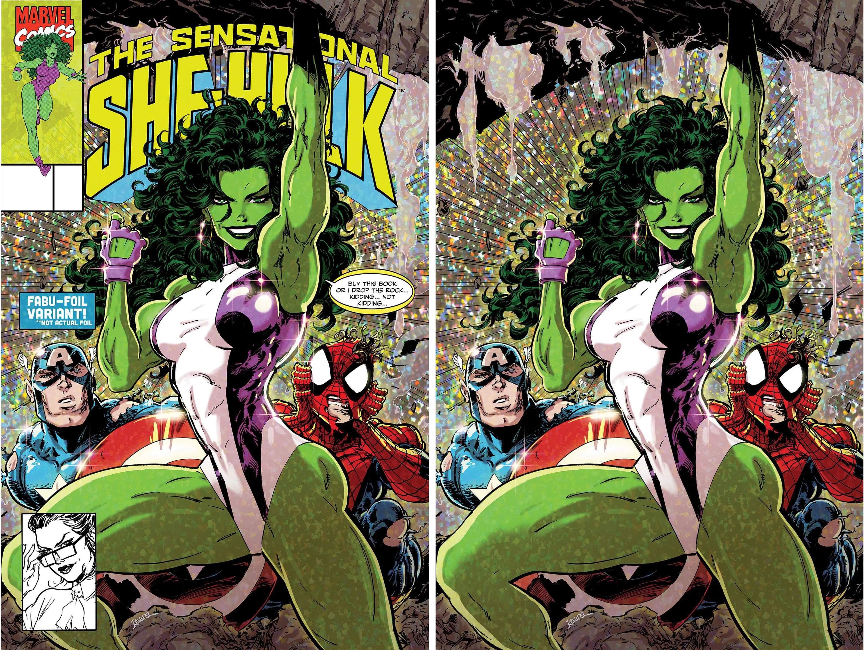 SENSATIONAL SHE-HULK #1 (KAARE ANDREWS EXCLUSIVE TRADE/VIRGIN VARIANT SET)