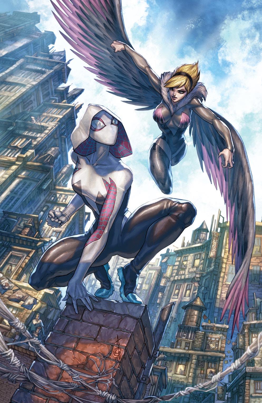 SPIDER-GWEN: SHADOW CLONES #5 (ALAN QUAH EXCLUSIVE VIRGIN VARIANT)(2023) COMIC BOOK