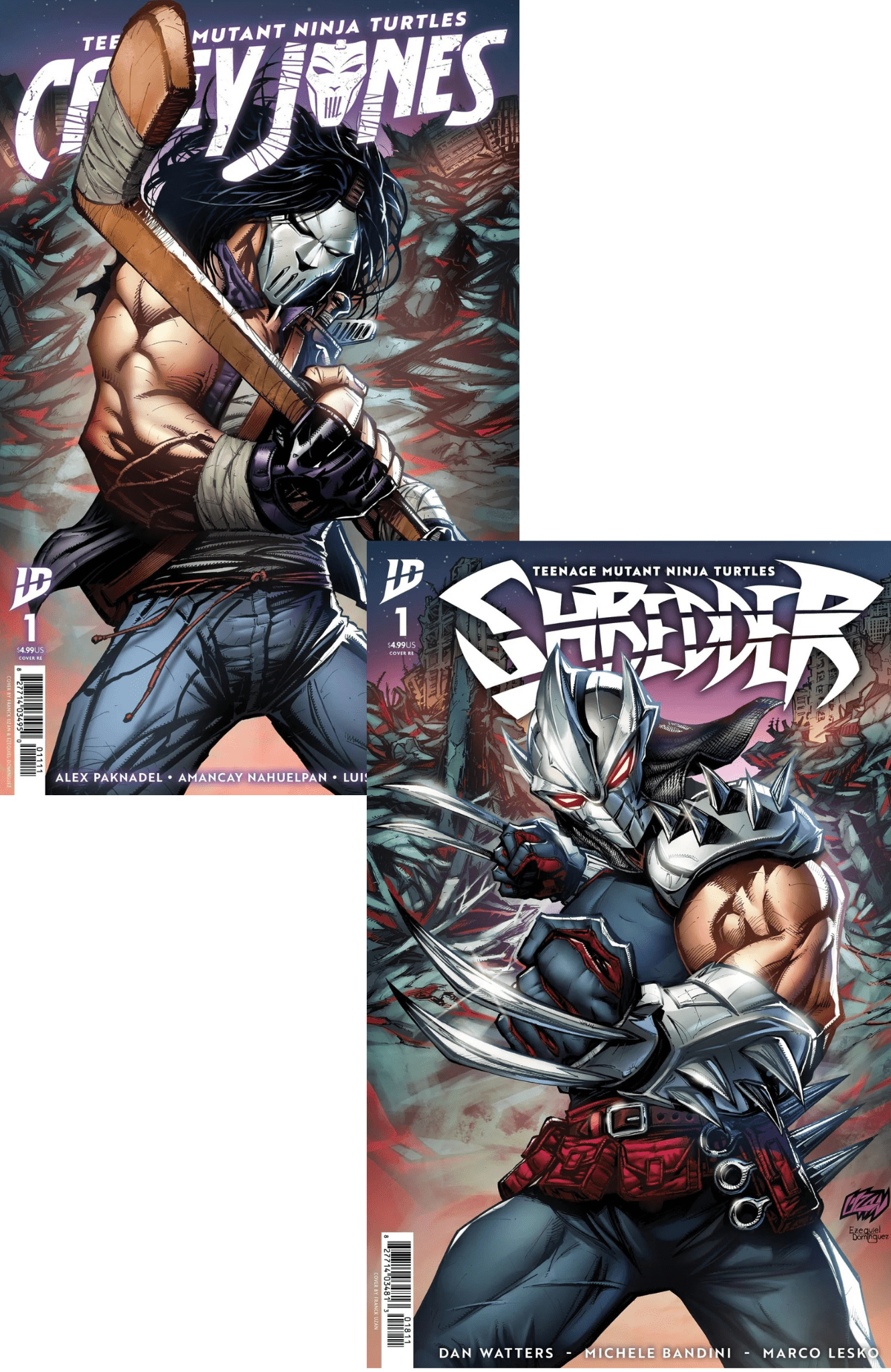 Shredder #1 & Casey Jones #1 ECC Exclusive Franck Uzan Connecting Set