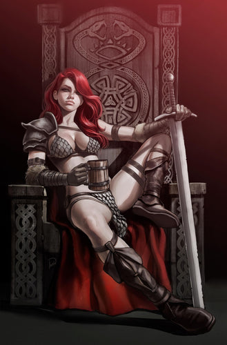 RED SONJA: EMPIRE OF THE DAMNED #1 (IVAN TALAVERA EXCLUSIVE VIRGIN VARIANT B) COMIC BOOK