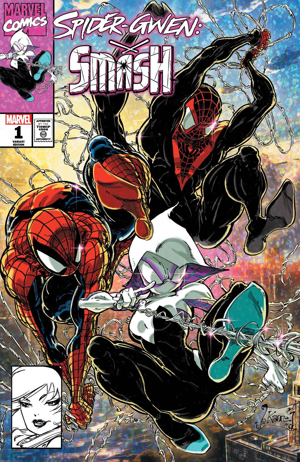 SPIDER-GWEN: SMASH #1 (KAARE ANDREWS EXCLUSIVE VARIANT)(2023) COMIC BOOK