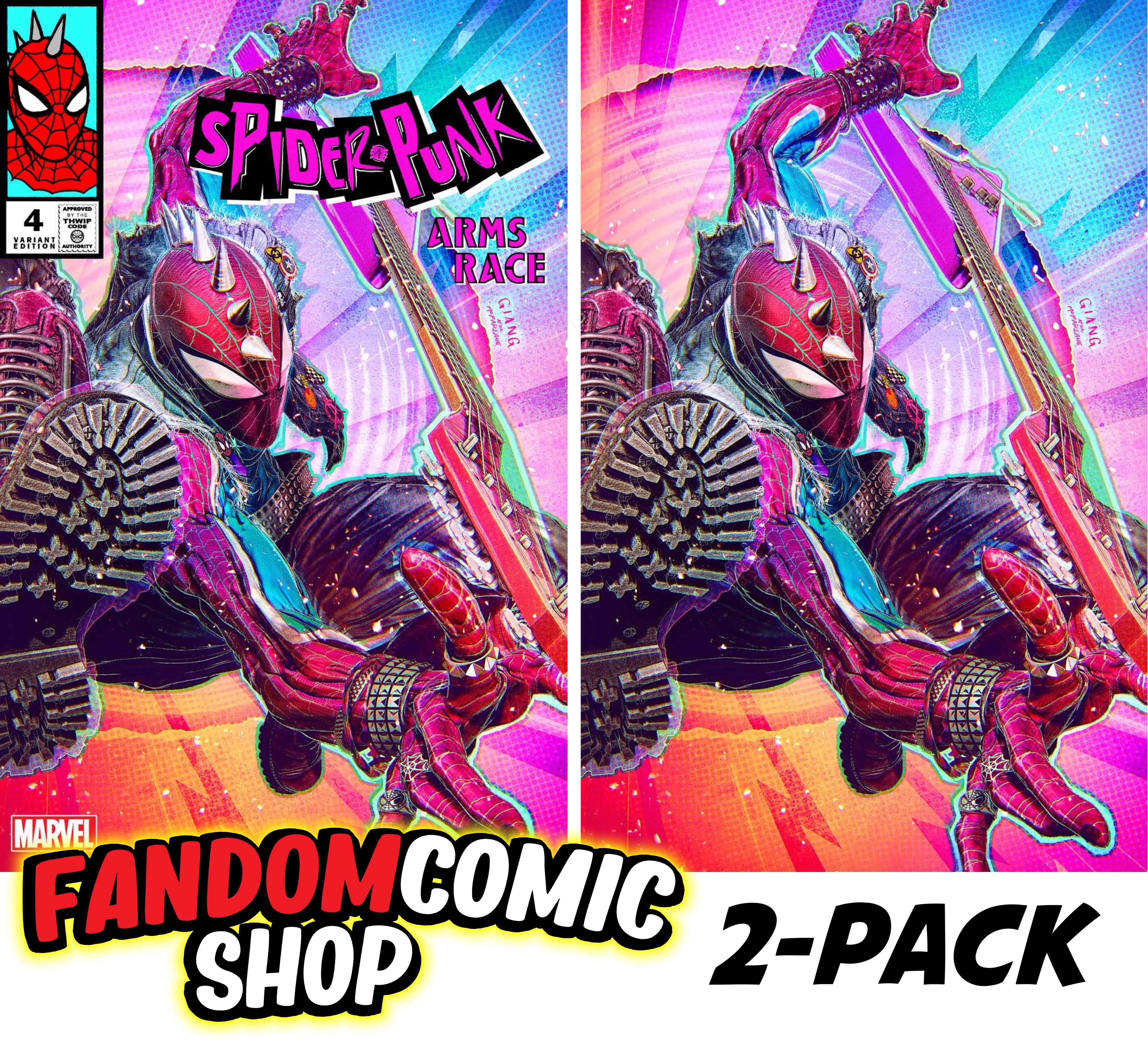 SPIDER-PUNK: ARMS RACE #4 (JOHN GIANG EXCLUSIVE TRADE/VIRGIN VARIANT SET)