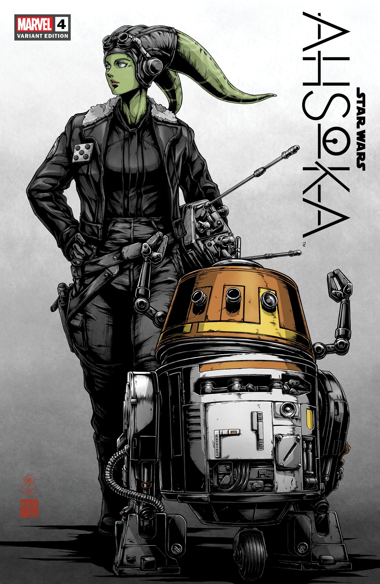 STAR WARS: AHSOKA #4 (TAKASHI OKAZAKI EXCLUSIVE VARIANT)(PART 4 OF 8 ~ HERA/CHOPPER)