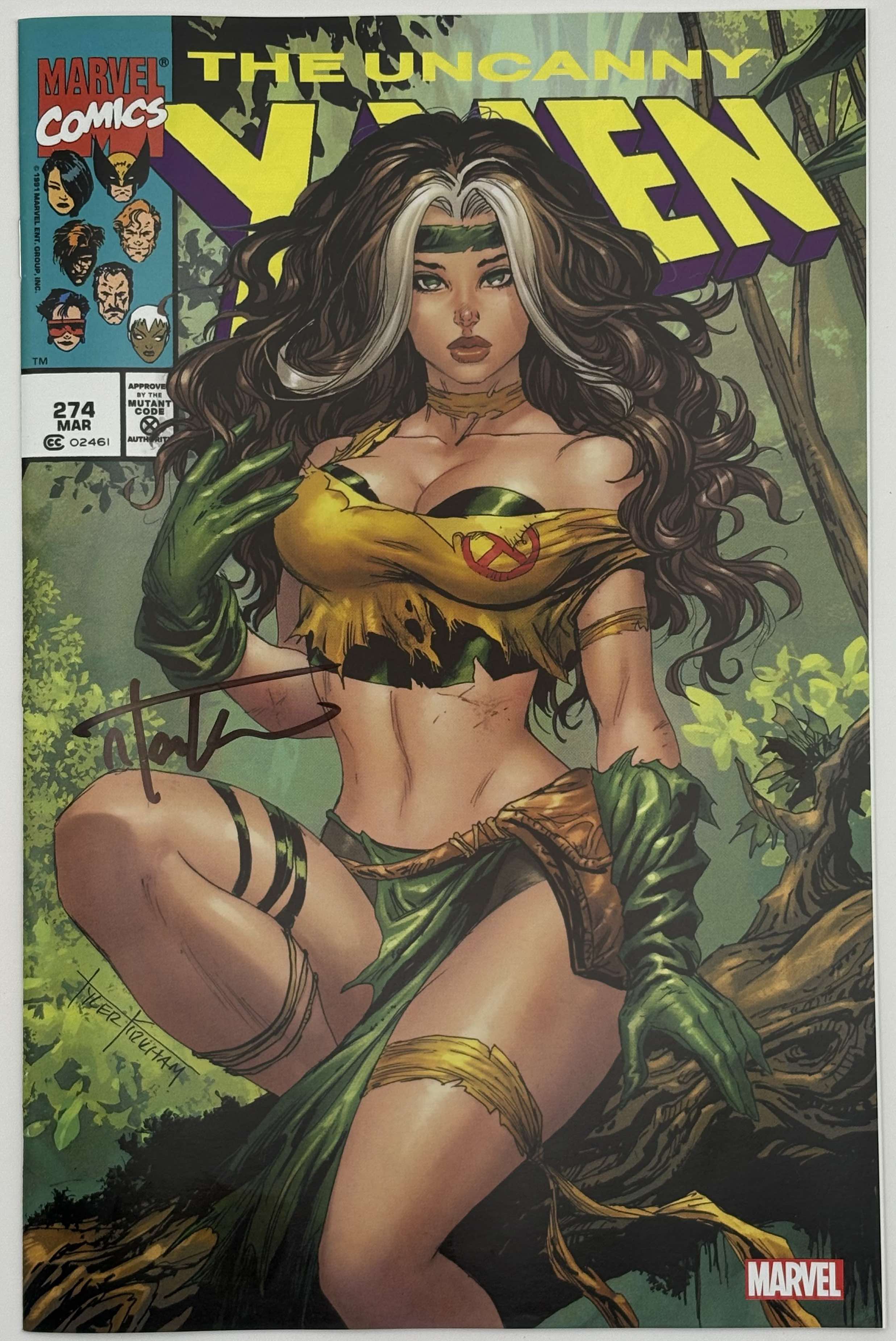 [Signed by Tyler Kirkham] UNCANNY X-MEN #274 FACSIMILE Kirkham UNKNOWN EXCL