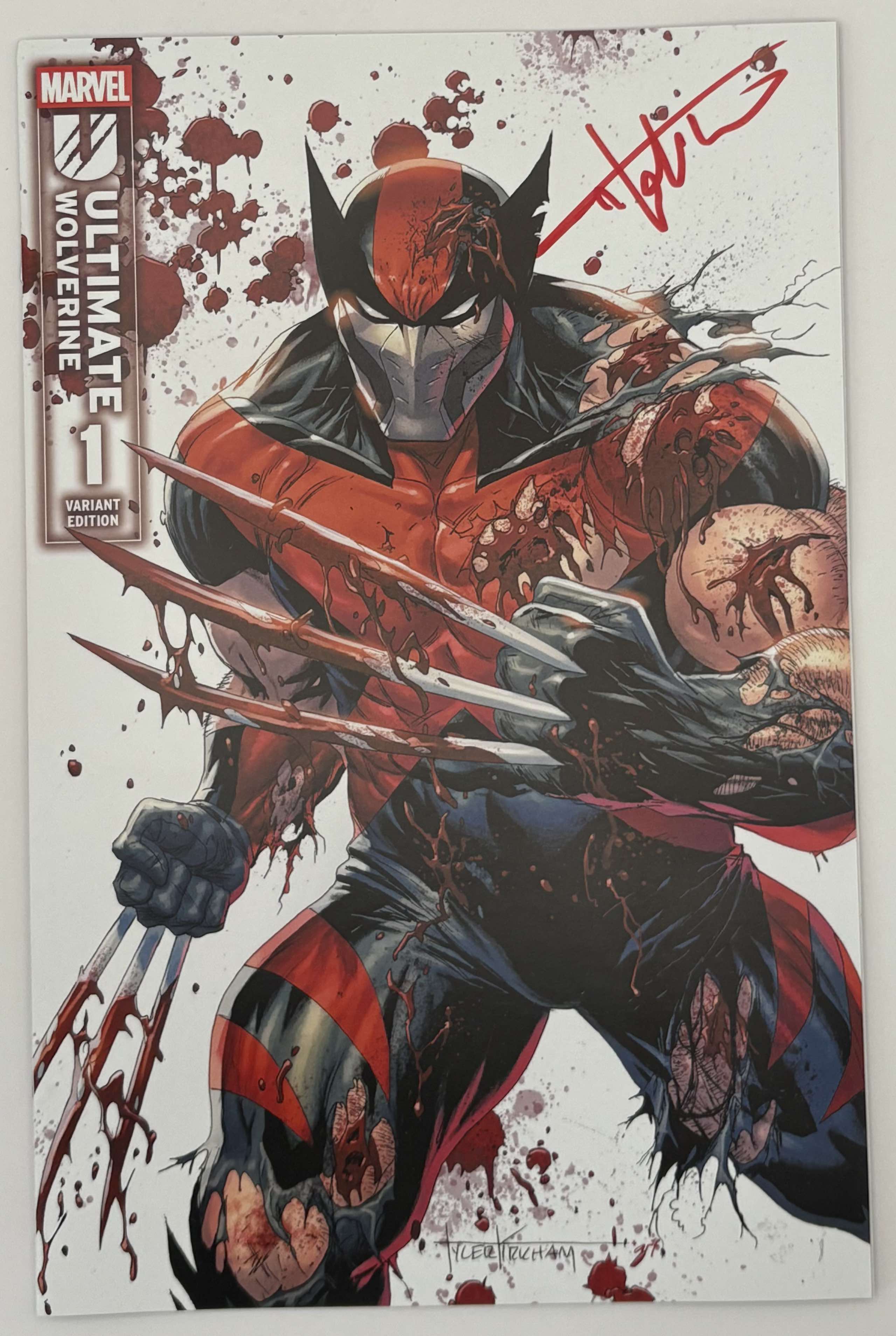 [Signed by Tyler Kirkham] Ultimate Wolverine #1  Unknown Tyler Kirkham Excl Prem Var