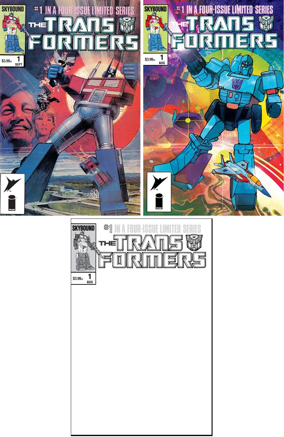 TRANSFORMERS #1 (40TH ANNIVERSARY/FACSIMILE EDITION SET) ~ Image Skybound