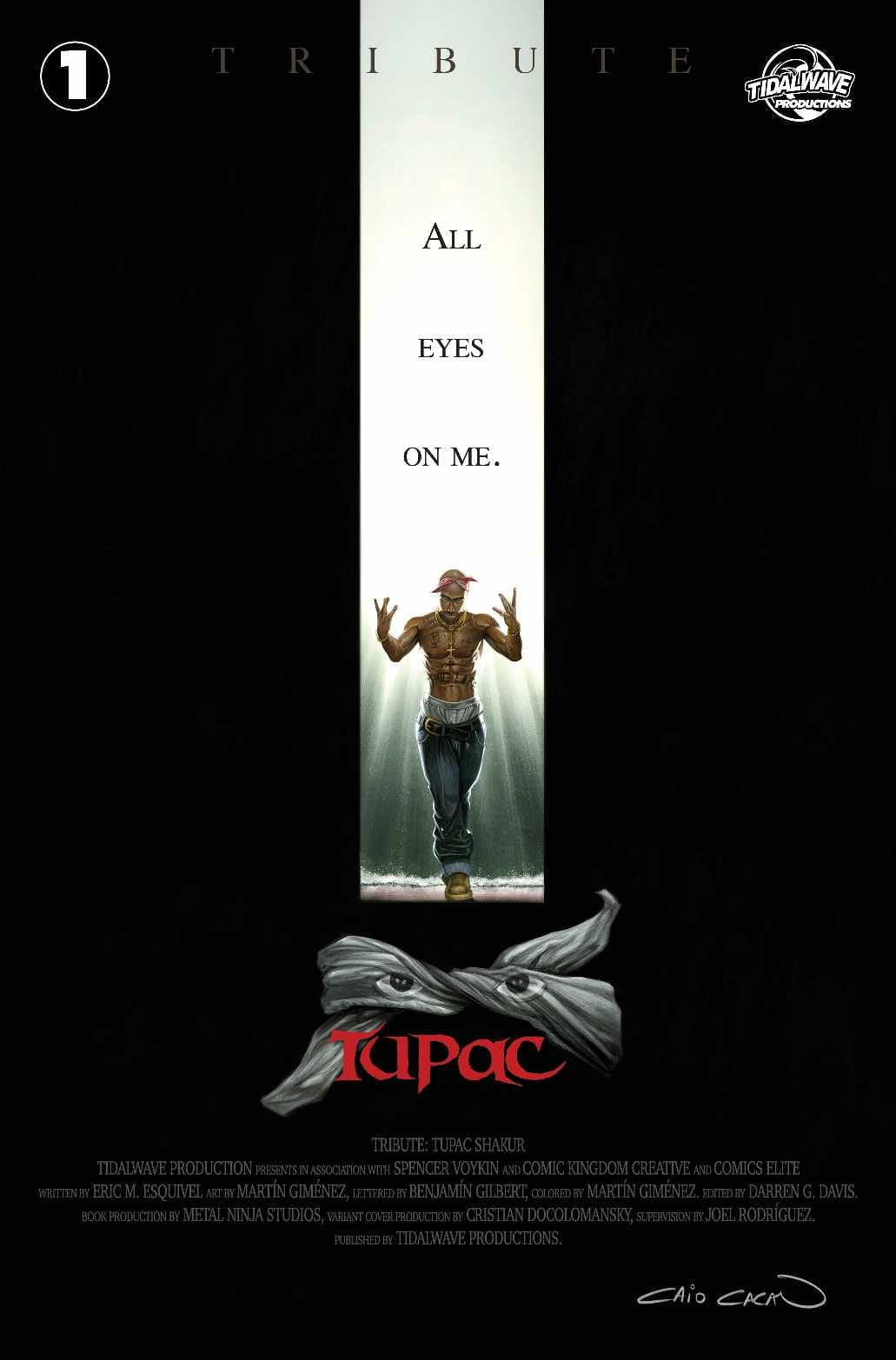 TRIBUTE: TUPAC SHAKUR (THE CROW HOMAGE) COMIC BOOK ~ TIDALWAVE BIOGRAPHY