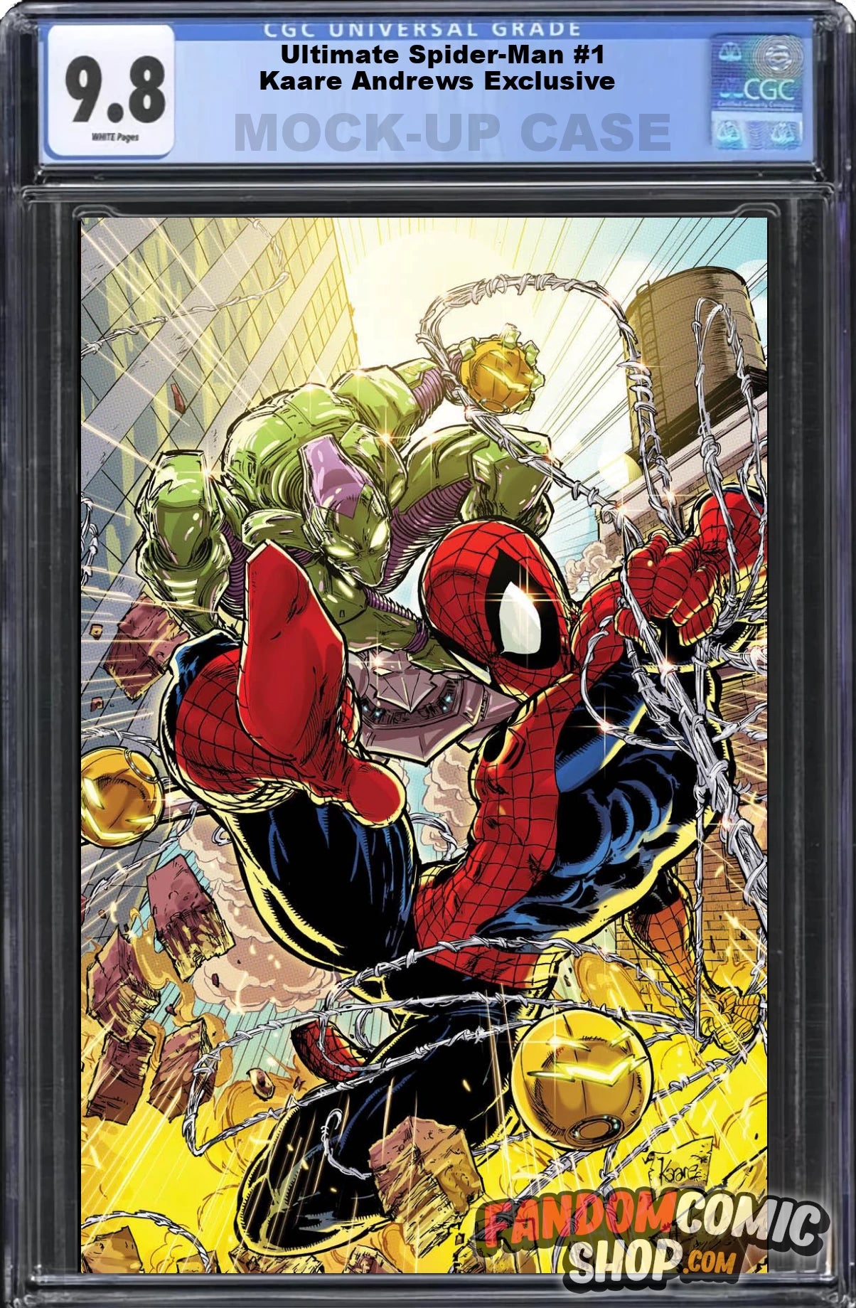 ULTIMATE SPIDER-MAN #1 (KAARE ANDREWS EXCLUSIVE VIRGIN VARIANT) COMIC ~ CGC Graded 9.8