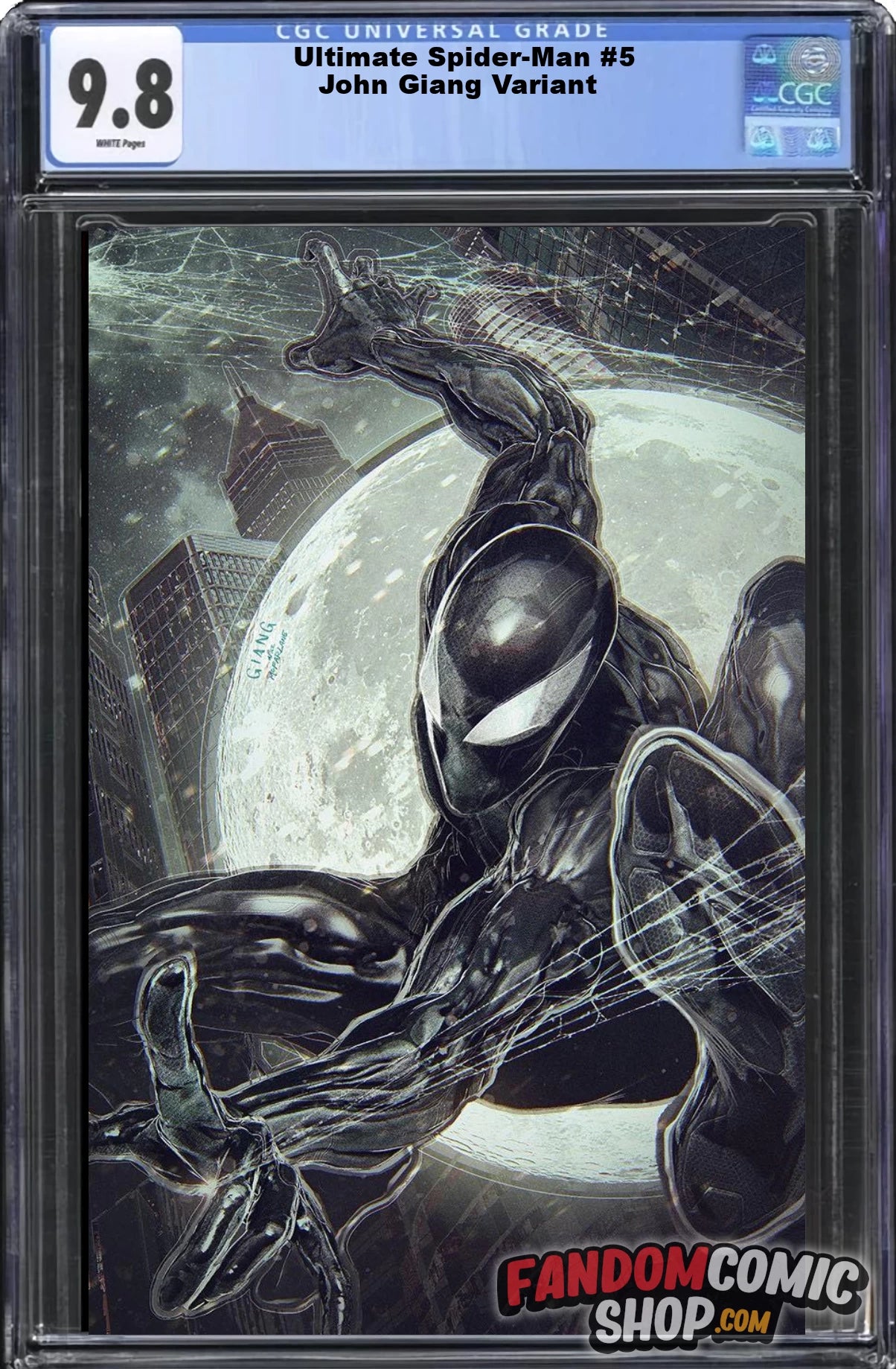 ULTIMATE SPIDER-MAN #5 (JOHN GIANG EXCLUSIVE BLACK COSTUME VIRGIN VARIANT) ~ CGC Graded 9.8