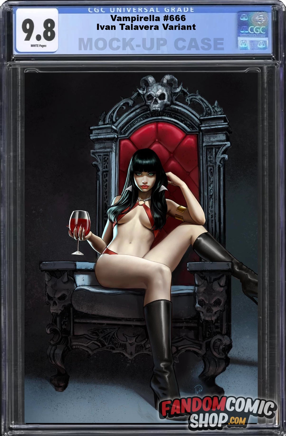 VAMPIRELLA #666 (IVAN TALAVERA EXCLUSIVE VIRGIN VARIANT A) ~ CGC Graded 9.8