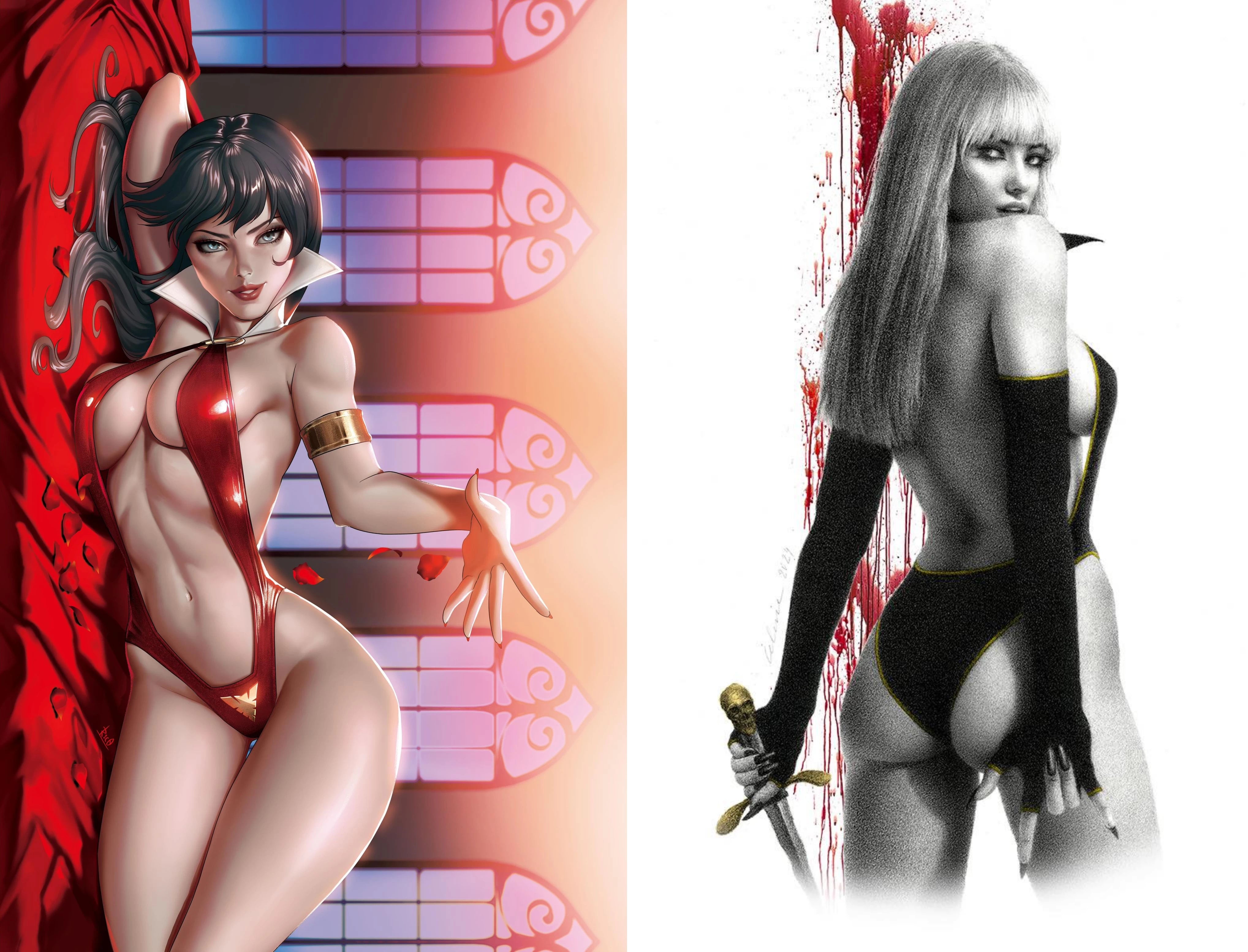 VAMPIRELLA #667 (CELINA/R1C0 EXCLUSIVE VIRGIN VARIANT SET)(LMTD 333 EACH w/COA) ~ Dynamite