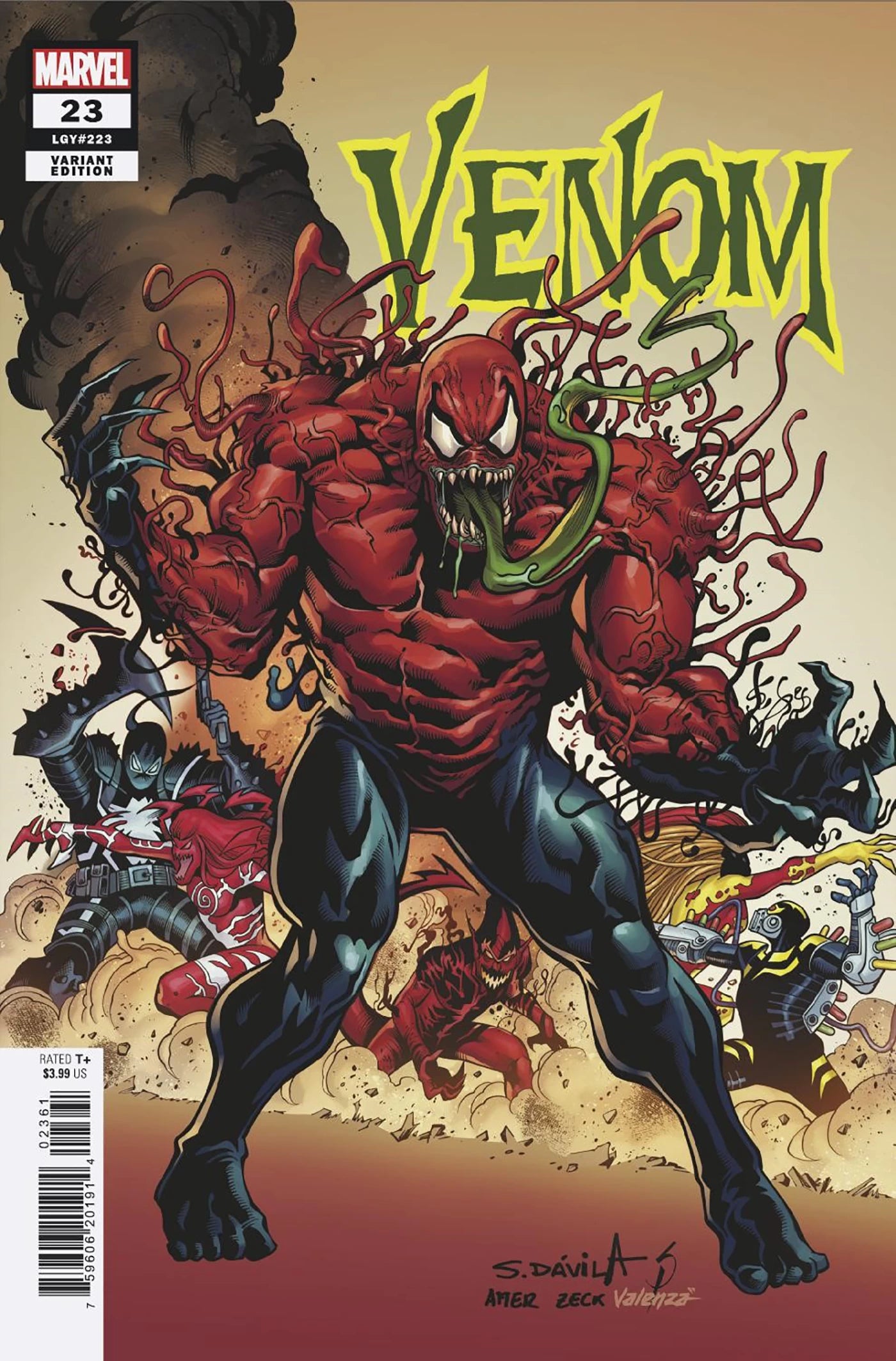 VENOM #23 (SERGIO DAVILA VARIANT)(2023) COMIC BOOK ~ Marvel