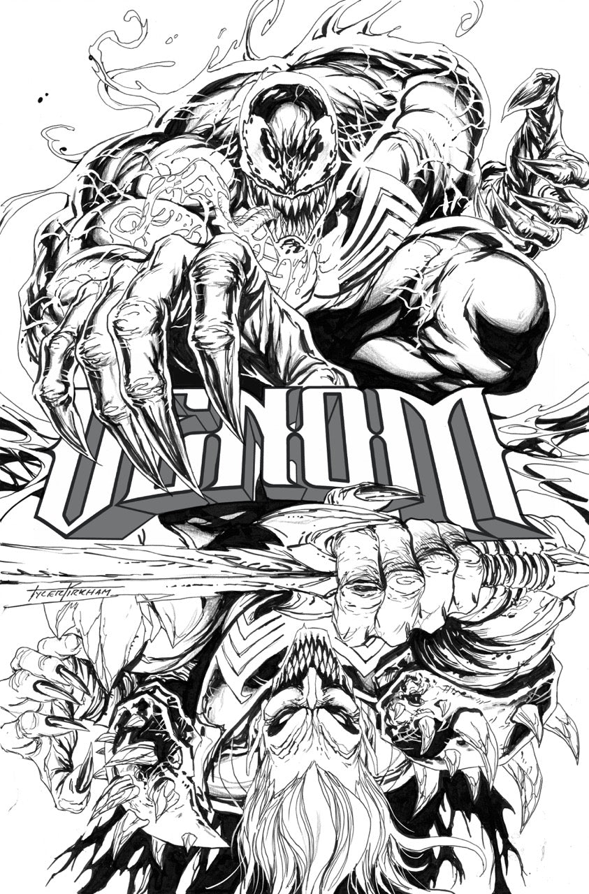 (3) AC Comics Exclusive Venom 250 Virgin Sketch cover by Tyler Kirkham