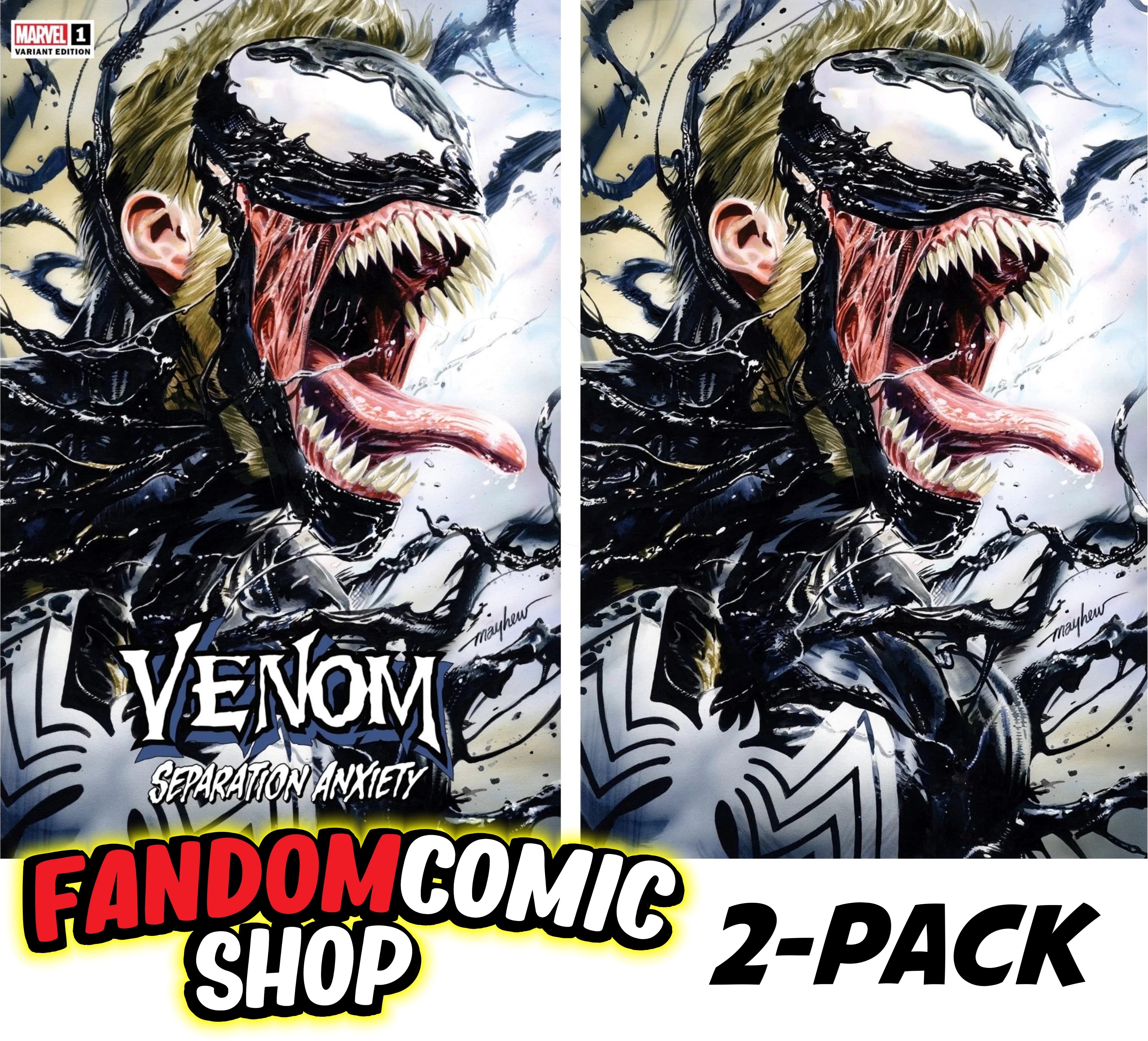 VENOM: SEPARATION ANXIETY #1 (MIKE MAYHEW EXCLUSIVE TRADE/VIRGIN VARIANT SET)