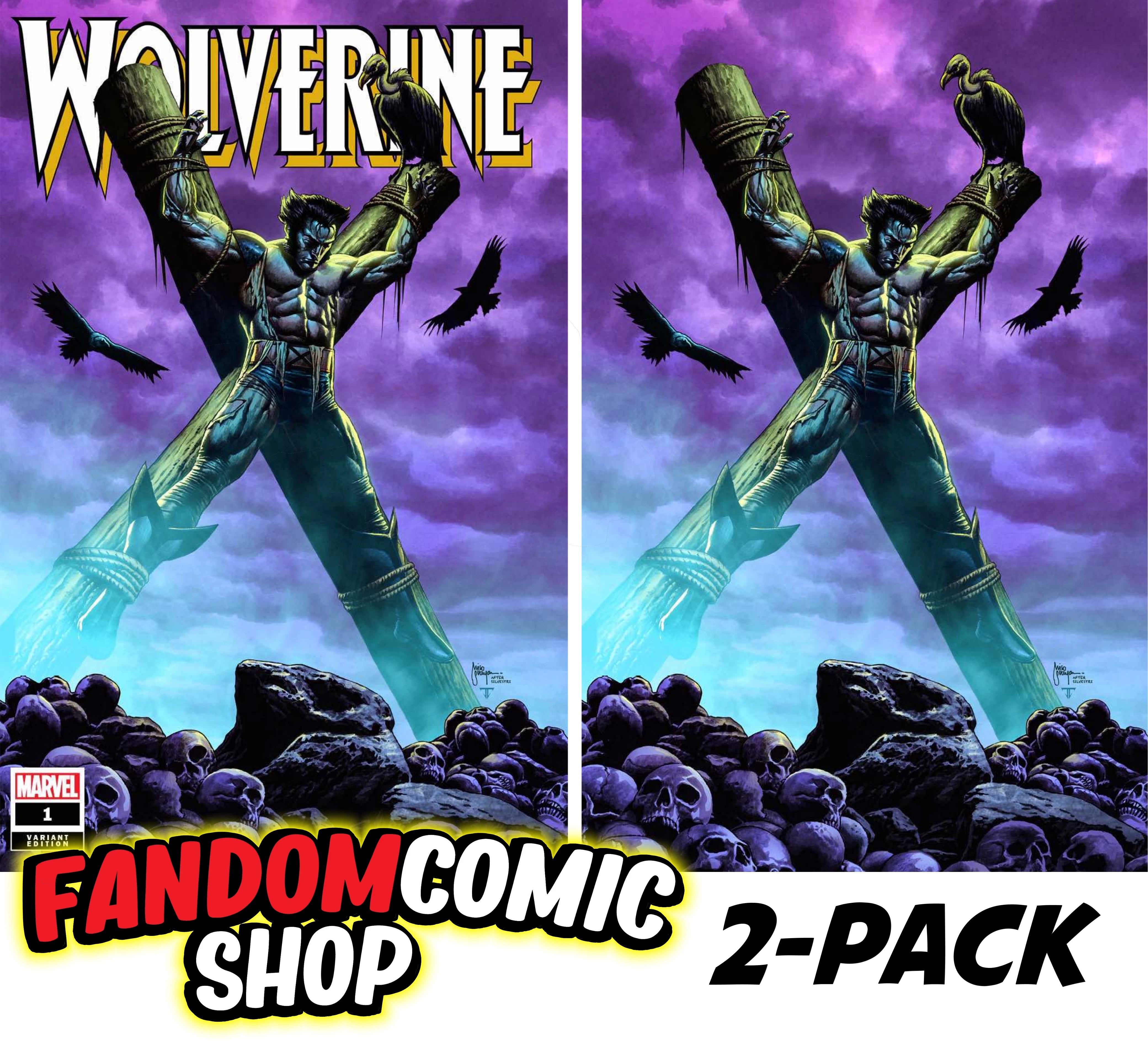 WOLVERINE #1 (MICO SUAYAN EXCLUSIVE X-MEN #251 HOMAGE TRADE/VIRGIN VARIANT SET)(2024)