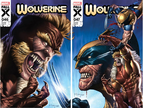 WOLVERINE #46 & 47 (MICO SUAYAN EXCLUSIVE CONNECTING VARIANT SET) ~ Marvel