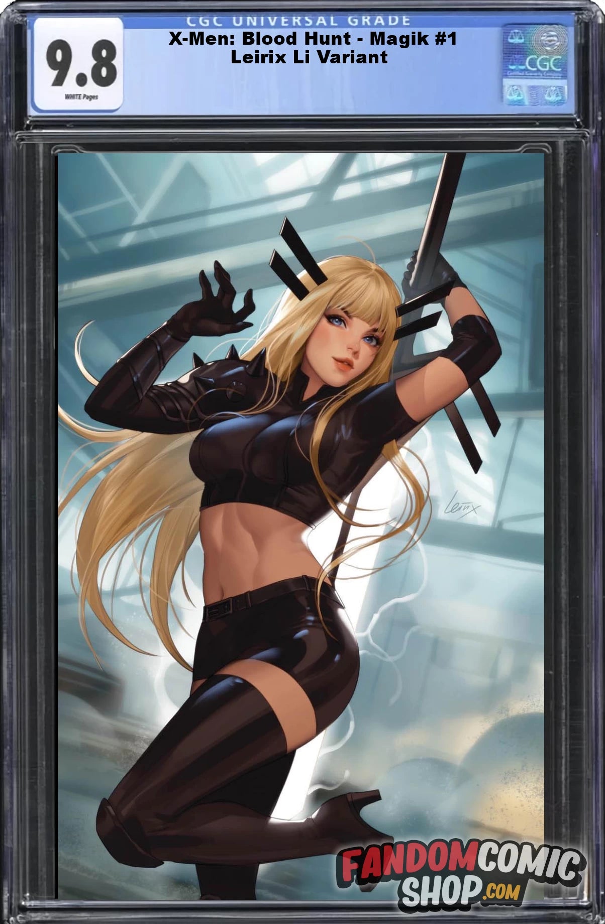 X-MEN: BLOOD HUNT - MAGIK #1 (LEIRIX LI EXCLUSIVE VIRGIN VARIANT) COMIC BOOK ~ CGC Graded 9.8 (Copy)