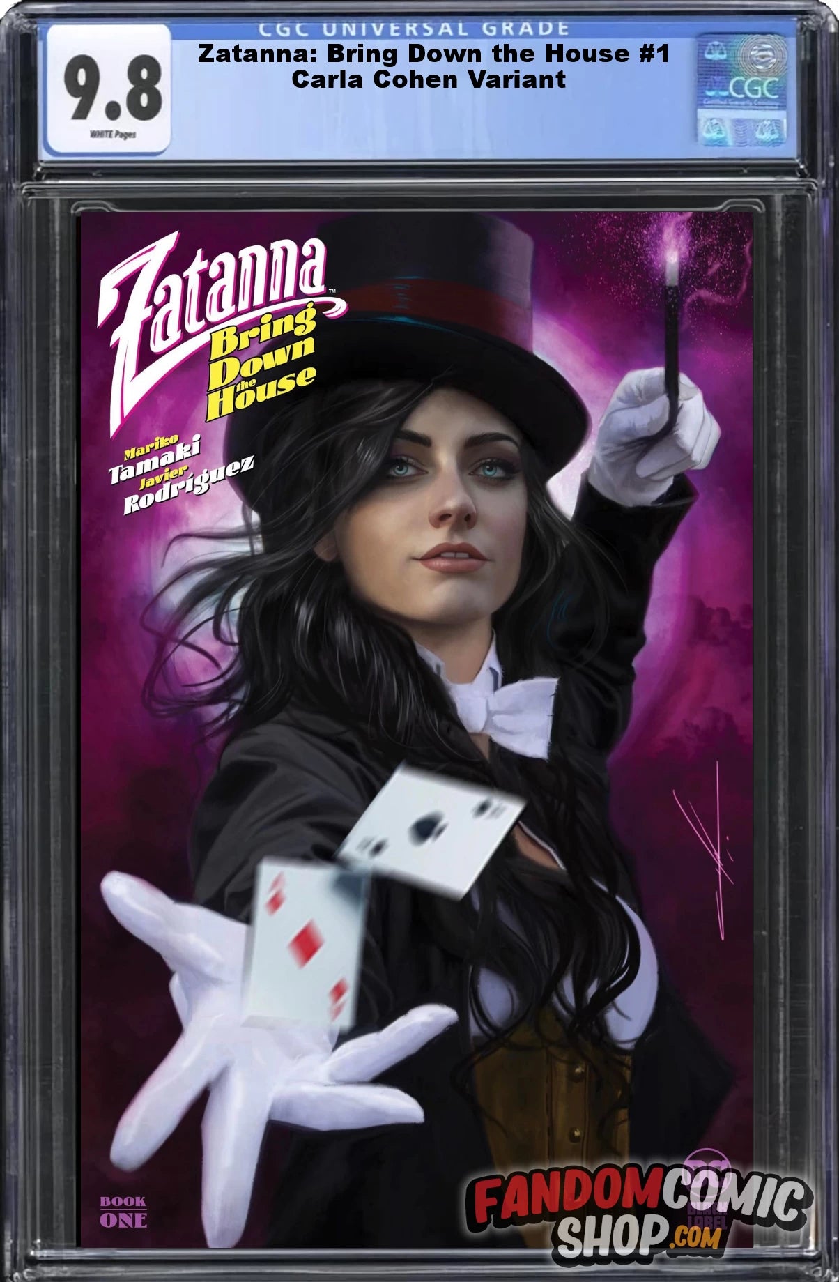 ZATANNA: BRING DOWN THE HOUSE #1 (CARLA COHEN EXCLUSIVE VARIANT) COMIC BOOK ~ CGC Graded 9.8