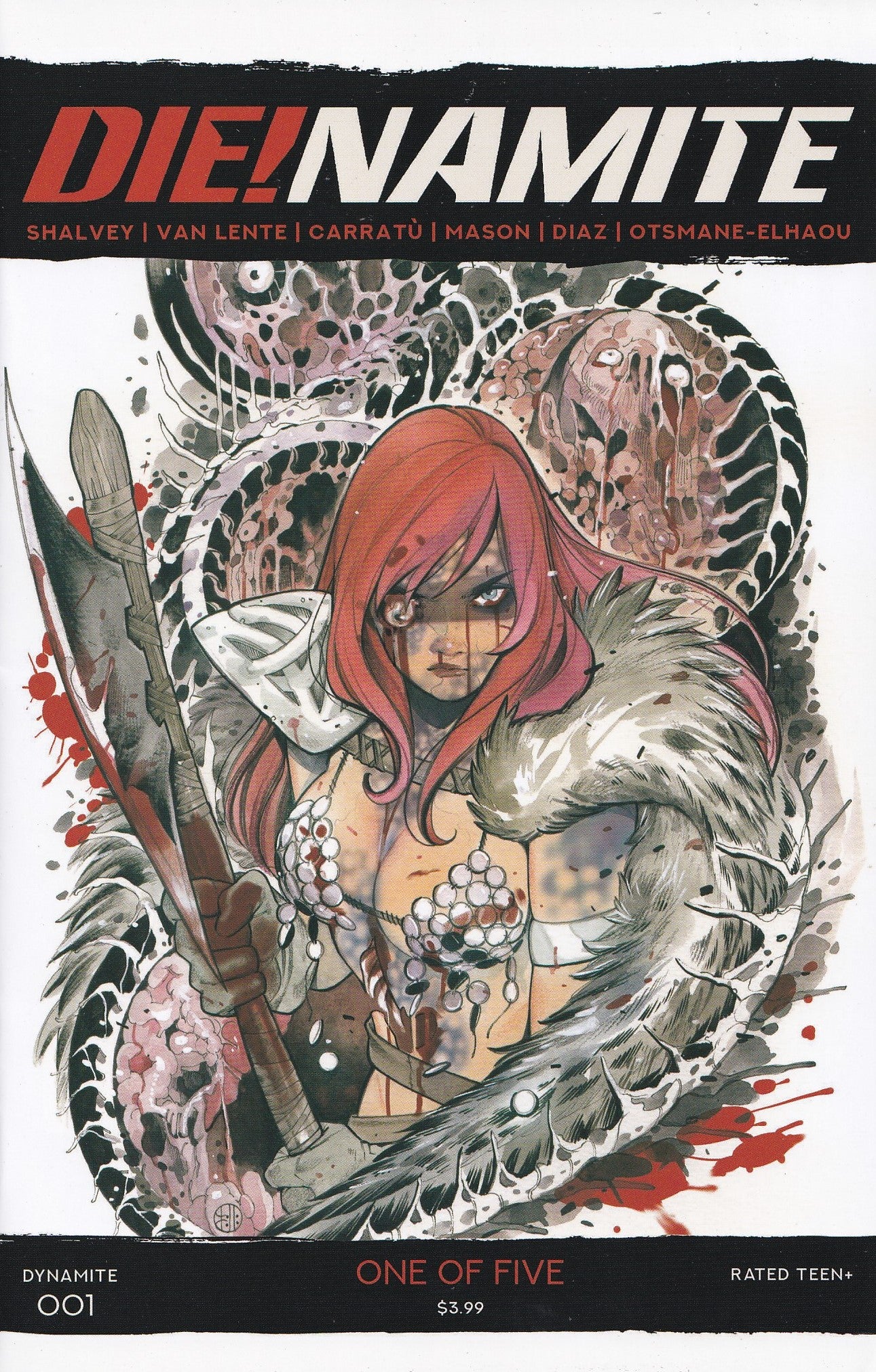 DIE!NAMITE #1 (PEACH MOMOKO ZOMBIE RED SONJA 1:20 VARIANT) COMIC ~ Dynamite