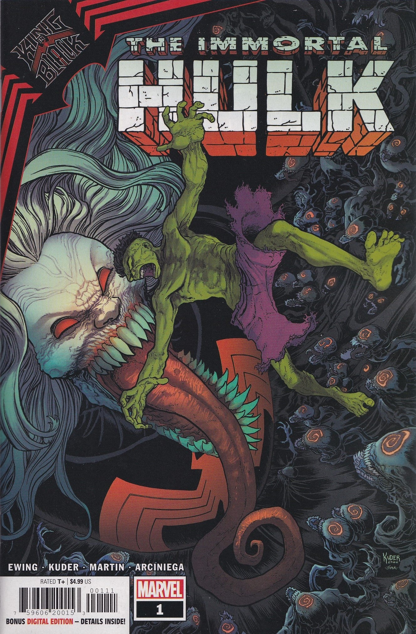 KING IN BLACK: IMMORTAL HULK #1 (KUDER VARIANT)(KNULL) Comic Book ~ Marvel