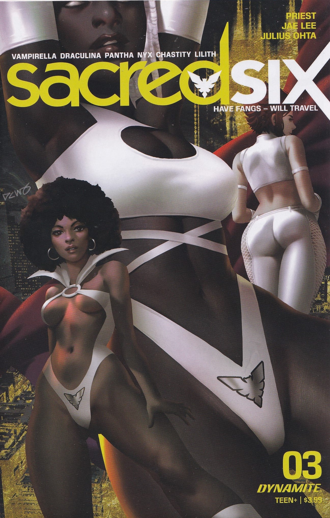 SACRED SIX #3 (DERRICK CHEW VARIANT) COMIC BOOK ~ Dynamite Entertainment