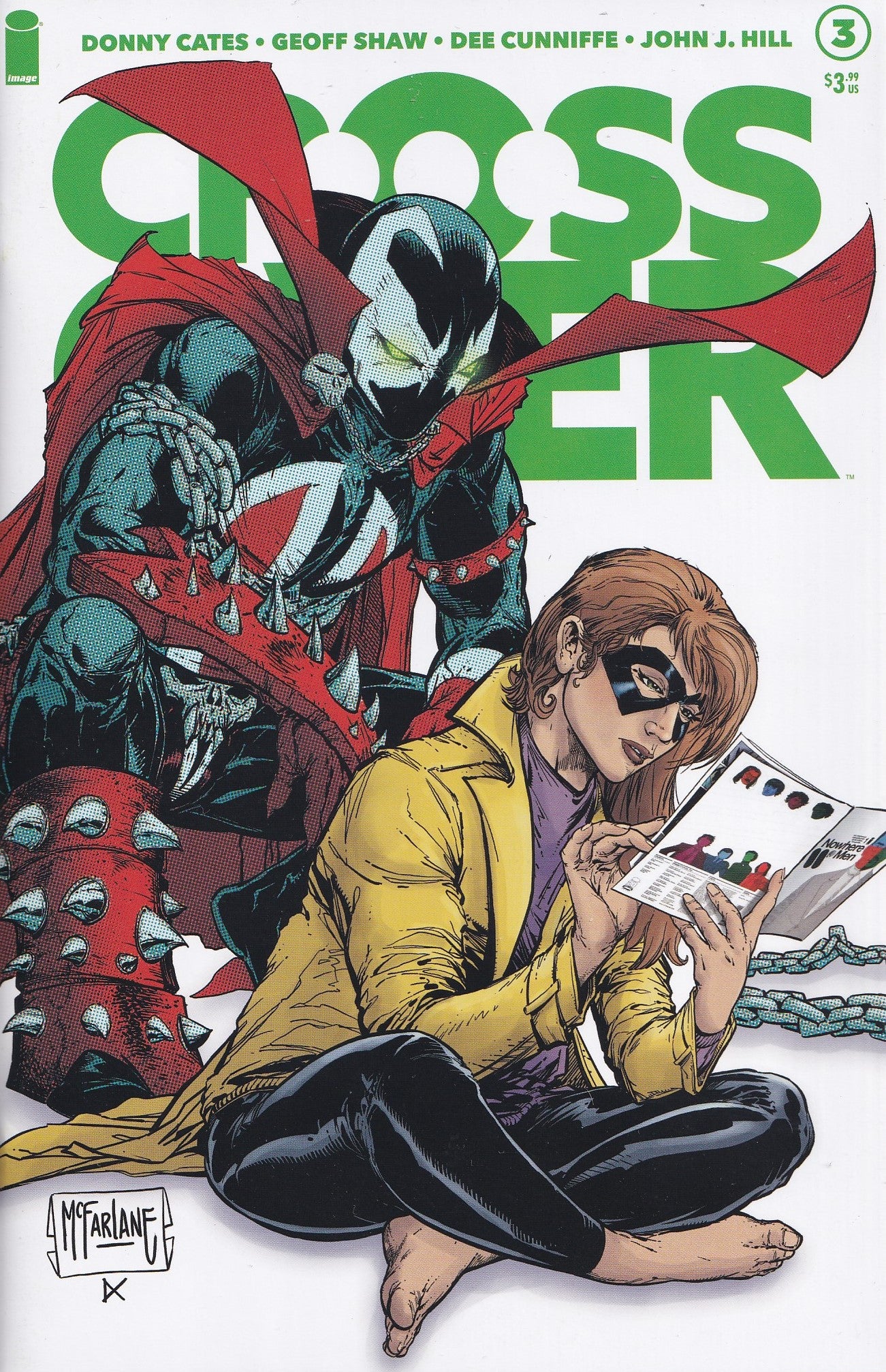 CROSSOVER #3 (TODD MCFARLANE VARIANT)(NOWHERE MEN) COMIC BOOK ~ Donny Cates