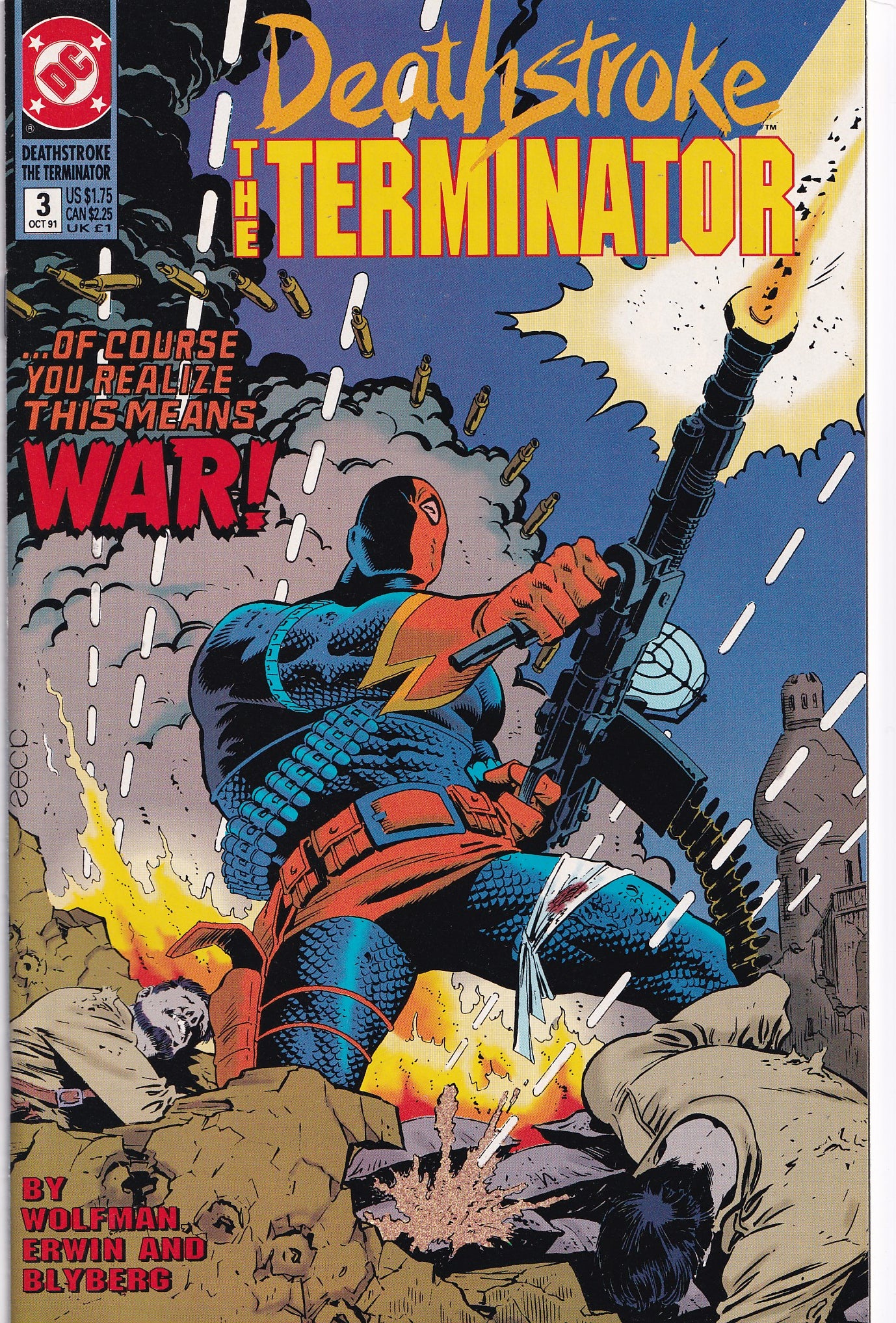 DEATHSTROKE: THE TERMINATOR #3 (MIKE ZECK COVER) COMIC BOOK ~ DC Comics