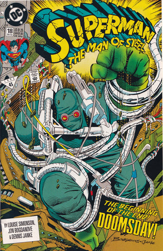 SUPERMAN: THE MAN OF STEEL #18 (1ST DOOMSDAY)(1992) COMIC BOOK ~ Marvel Comics