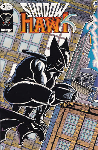 SHADOWHAWK #3 (GLOW-IN-THE-DARK COVER)(1992) COMIC BOOK ~ Image Comics
