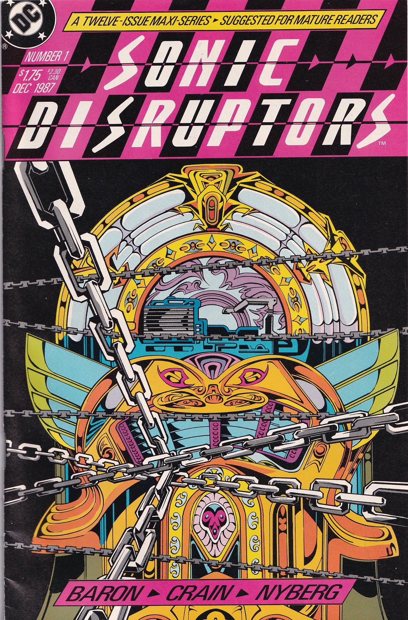 SONIC DISRUPTORS #1 (1987) COMIC BOOK ~ DC Comics