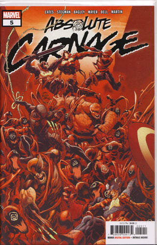 ABSOLUTE CARNAGE #5 (1ST PRINT) COMIC BOOK ~ Marvel Comics