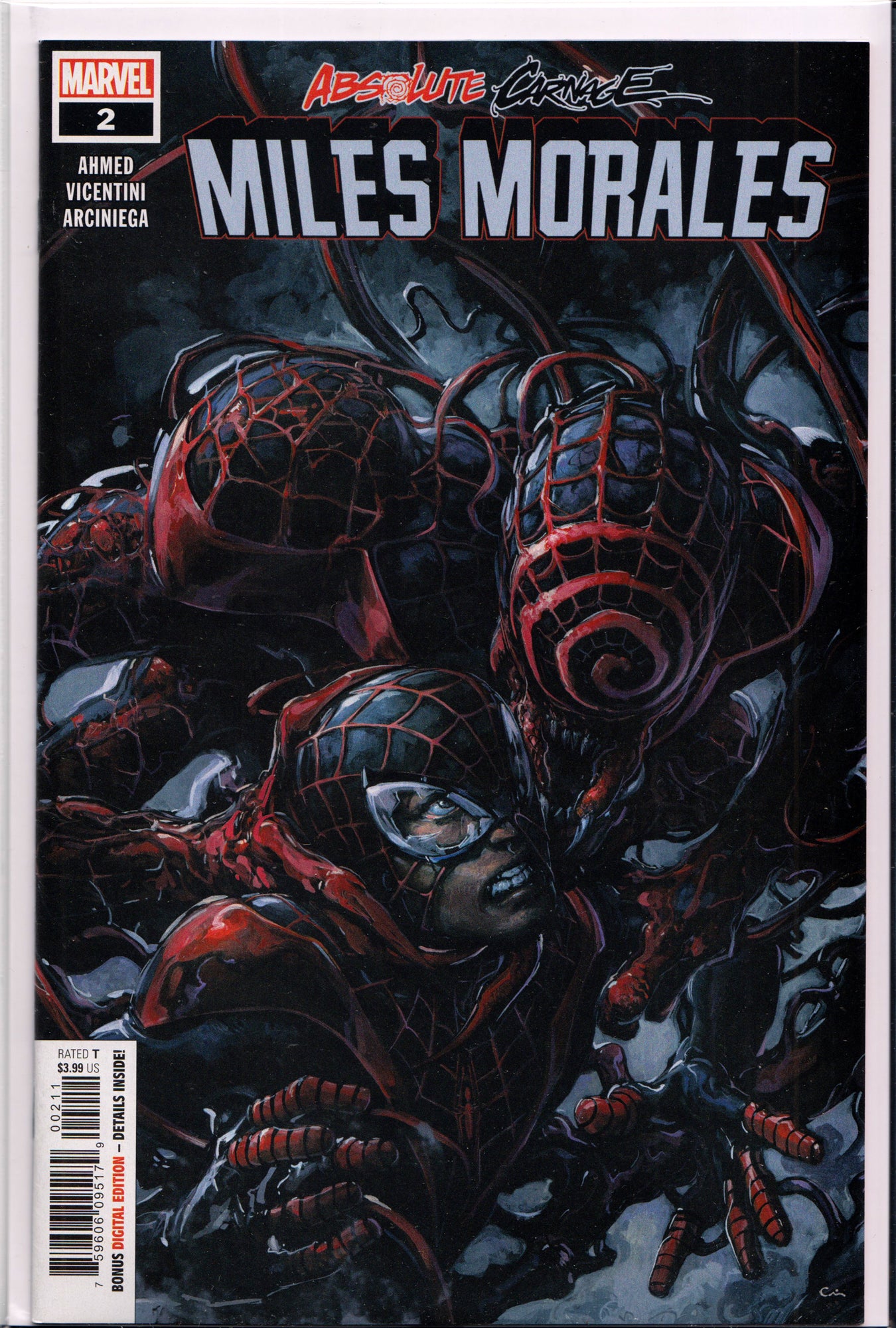 ABSOLUTE CARNAGE: MILES MORALES #2 (CLAYTON CRAIN VARIANT) COMIC BOOK ~ Marvel Comics