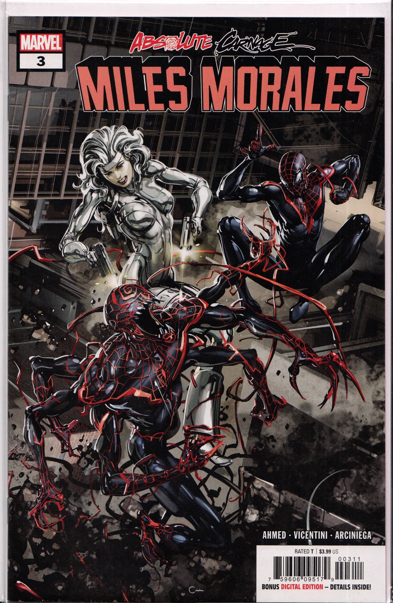 ABSOLUTE CARNAGE: MILES MORALES #3 (CLAYTON CRAIN VARIANT) COMIC BOOK ~ Marvel Comics