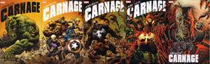 ABSOLUTE CARNAGE #1,2,3,4,5 (KYLE HOTZ CONNECTING VARIANT SET) COMIC BOOKS ~ Marvel Comics