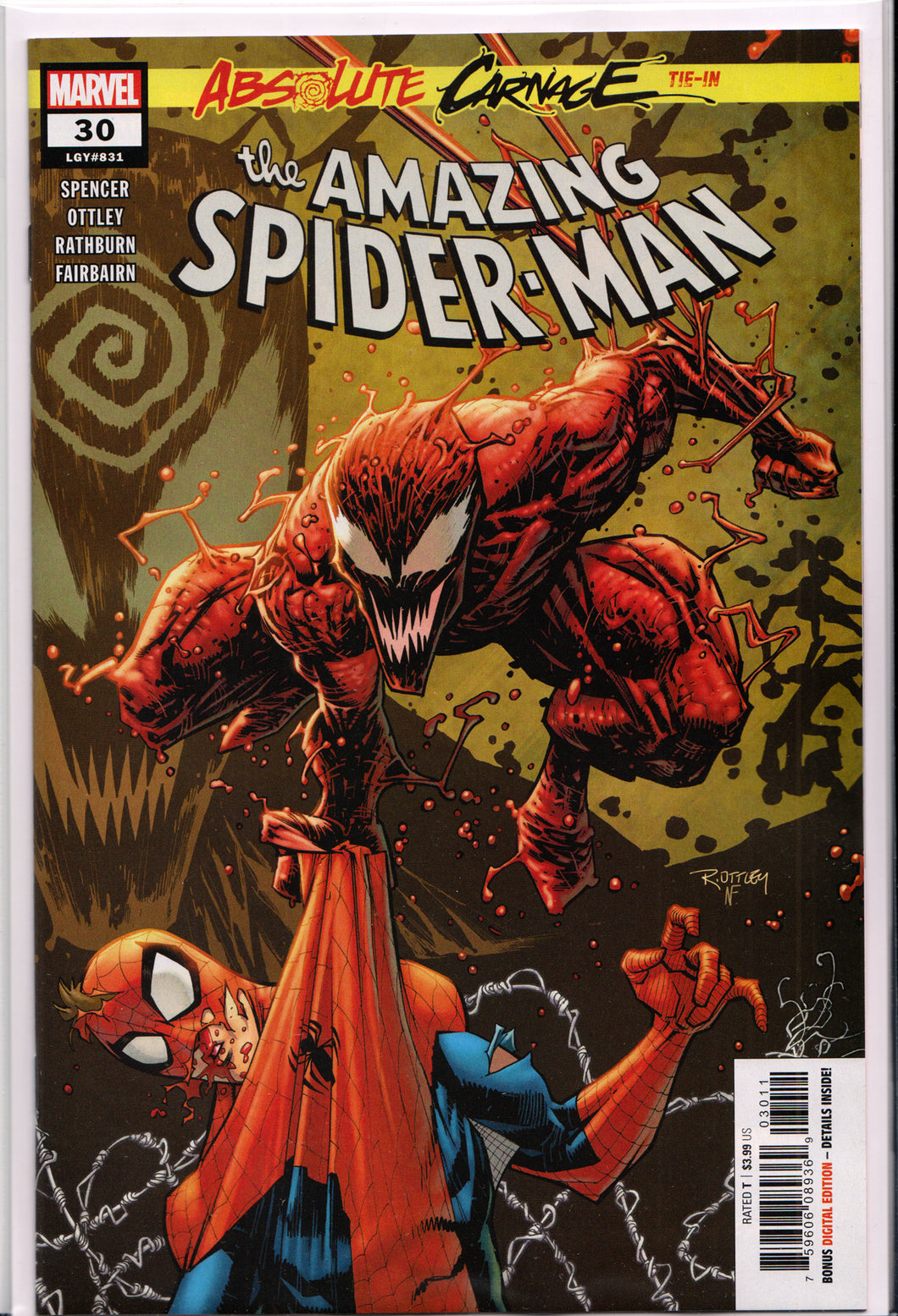AMAZING SPIDER-MAN #30 (ABSOLUTE CARNAGE TIE-IN) COMIC BOOK ~ Marvel Comics