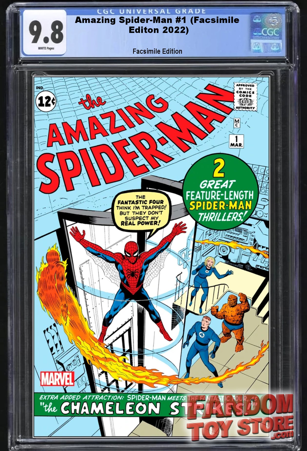 AMAZING SPIDER-MAN #1 (FACSIMILE EDITION)(2022) ~ CGC Graded 9.8