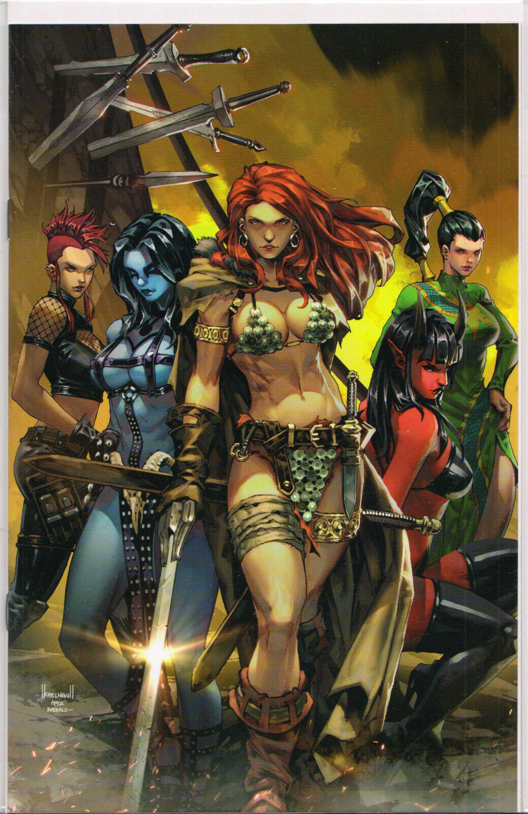 RED SONJA: AGE OF CHAOS #3 KAEL NGU EXCLUSIVE VIRGIN VARIANT COMIC ~ Dynamite