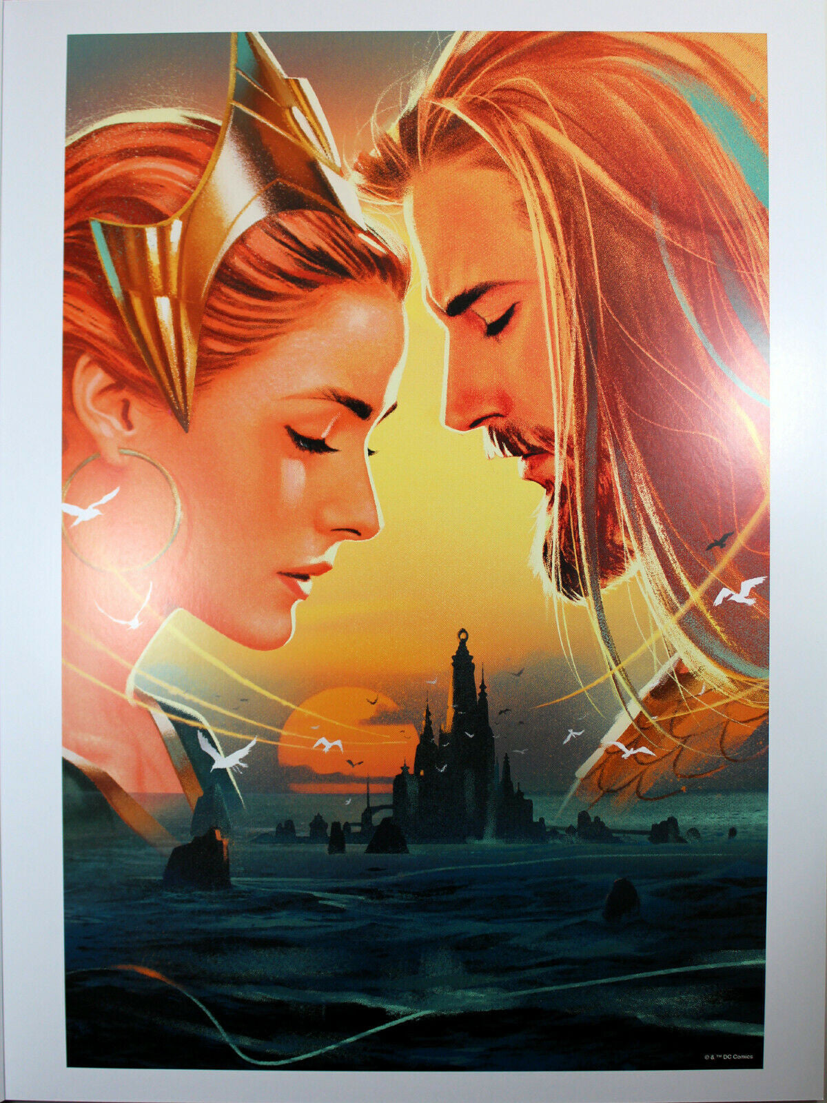 AQUAMAN #40 ART PRINT by Joshua Middleton ~ 12" x 16" ~ Great Condition