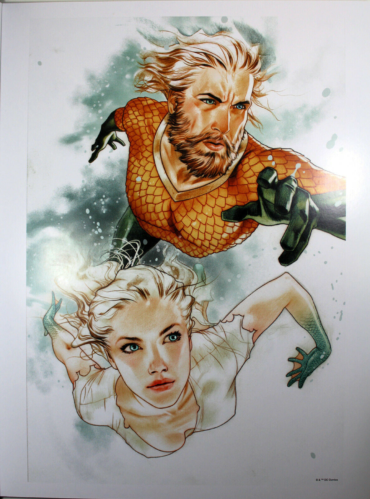 AQUAMAN #37 ART PRINT by Joshua Middleton ~ 12" x 16" ~ Great Condition