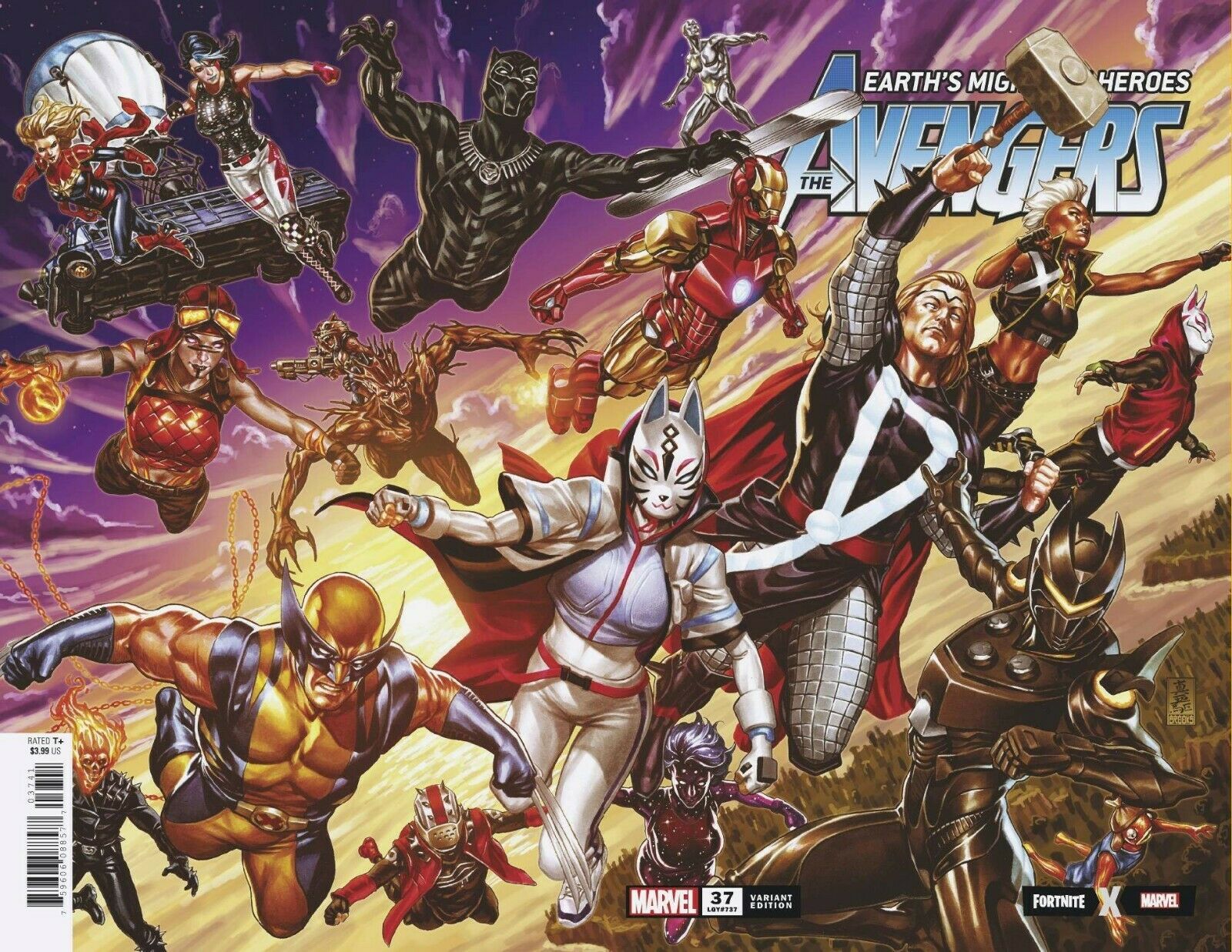 AVENGERS #37 (MARK BROOKS FORTNITE WRAPAROUND VARIANT)(2020) Comic ~ Marvel