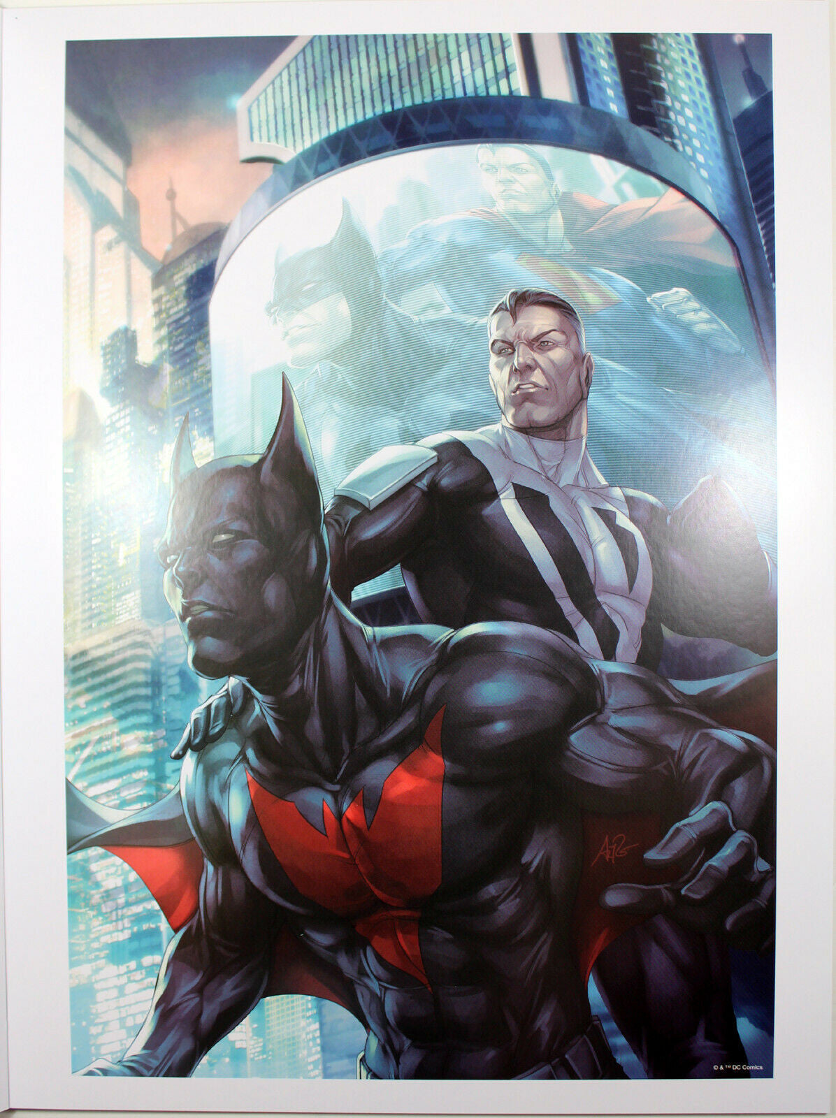 BATMAN BEYOND ART PRINT by Stanley "Artgerm" Lau ~ 12" x 16"