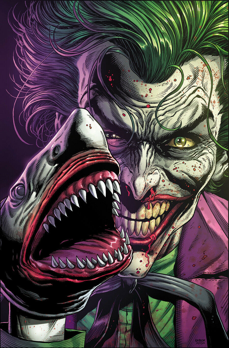 BATMAN: THREE JOKERS #1 (2ND PRINT)(SHARK VARIANT) ~ Geoff Johns & Jason Fabok